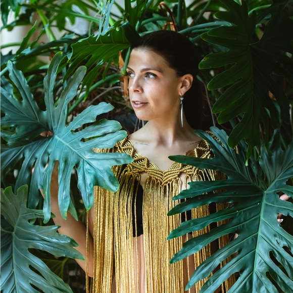 Handmade Macrame Poncho - Picture 9 of 11